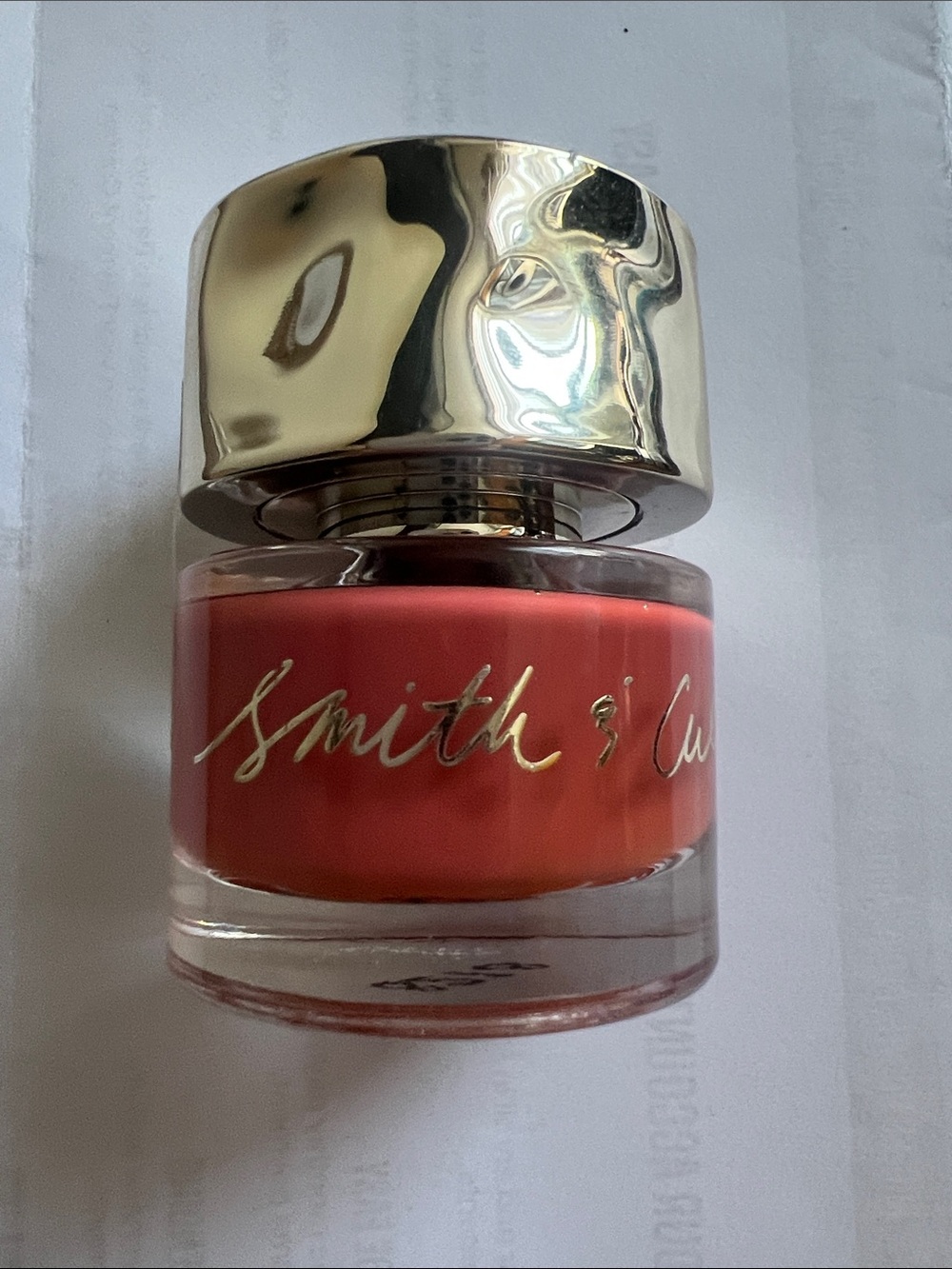 Cream Nail Lacquer — Warm Coral Pink